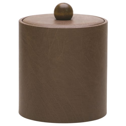 Glamour Deluxe Line, 2 Quart Round Ice Bucket, Brown